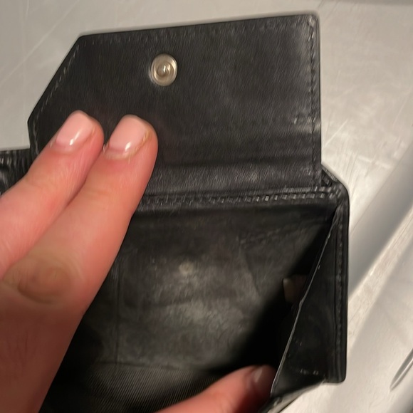 Black green brown leather leather made in Italy not china jimmy choo camo wallet - Picture 6 of 6